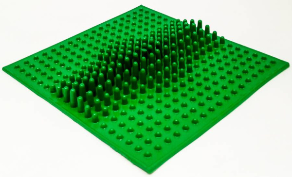 Коврик с шипами квадратный 24х24 см, 1 штука Тех-пласт