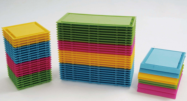 Строительные панели цветные, 68 элементов Weplay