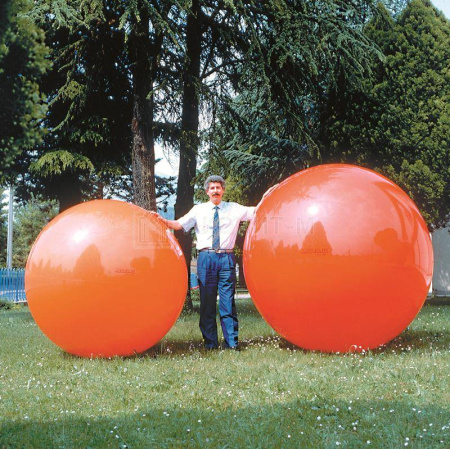 Мяч фитбол большой Megaball 150 см оранжевый Ledraplastic