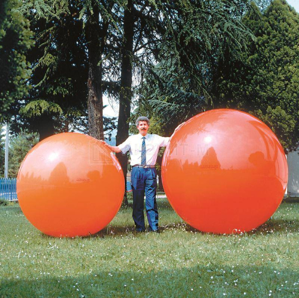 Мяч фитбол большой Megaball 150 см оранжевый Ledraplastic