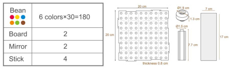 Мозаика Чудо-горошины, 180 элементов Weplay