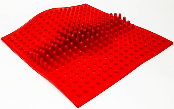 Коврик с шипами квадратный 24х24 см, 1 штука Тех-пласт