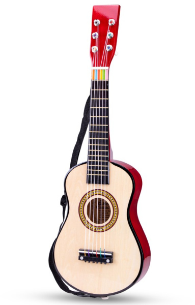 Игрушка музыкальная Гитара 60 см коричневая New Classic Toys