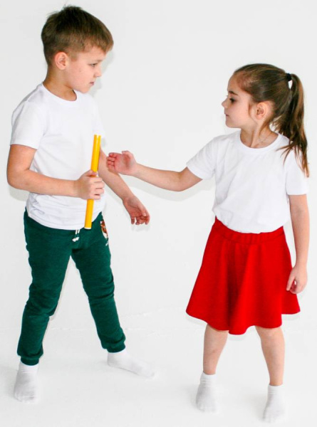 Палка гимнастическая 30 см диаметр 2 см, 1 штука Тех-пласт