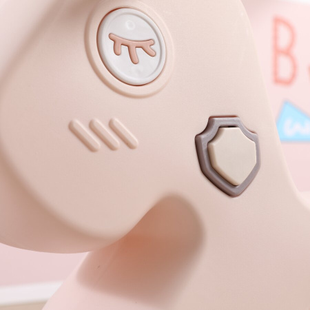 Лошадка-качалка-беговел UNIX Kids розовая