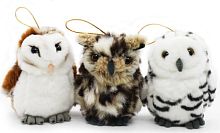 Игрушка мягкая Совенок с подвесом 12 см, в ассортименте LEOSCO