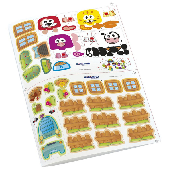 Конструктор Ферма серии Суперблок 38 деталей Miniland