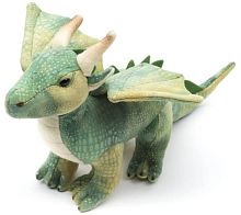 Игрушка мягкая Дракон зеленый 20 см LEOSCO