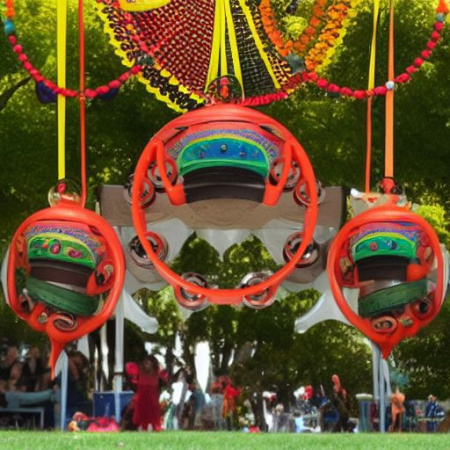 Тамбурин пластиковый ПОЛУМЕСЯЦ Flight