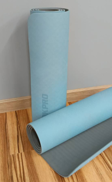 Коврик для йоги 173х61х0,6 см голубой OKPRO