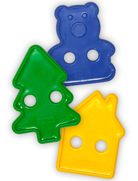 Набор обучающий со шнуровкой фигурки (80 элементов, 40 мм) в контейнере Miniland