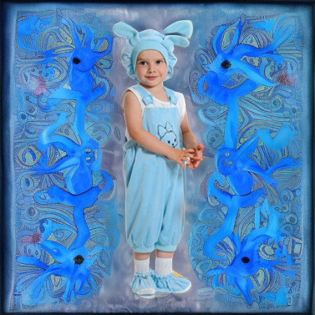 Кролик голубой, рост 104 Батик