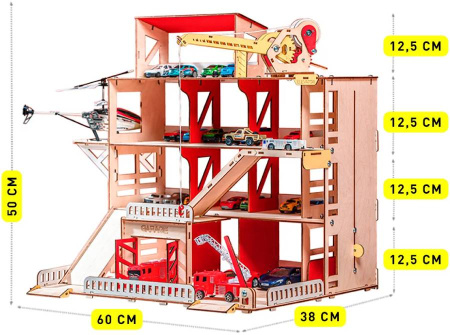 Парковка деревянная с краном M-WOOD