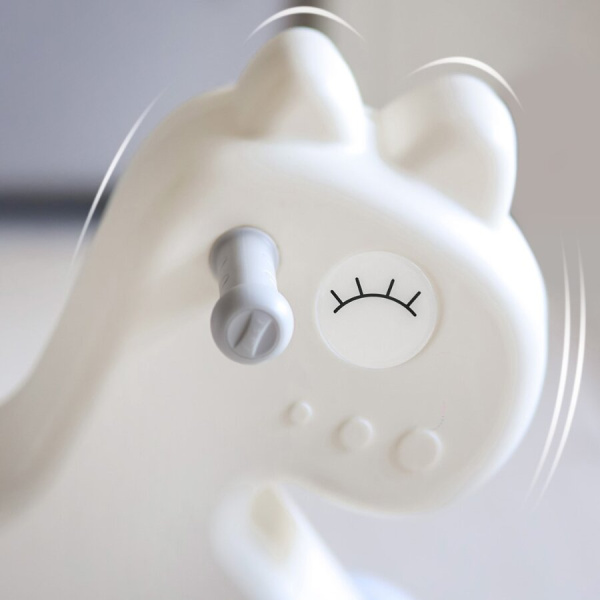 Лошадка-качалка-беговел UNIX Kids с ручкой серая