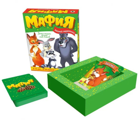 Карточная игра Детская мафия Лесной переполох Русский стиль