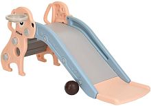 Горка Мопсик с баскетбольным кольцом бежевая Pituso