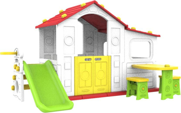 Домик игровой горкой, столиком и стульчиками ТОМО Toy Monarch