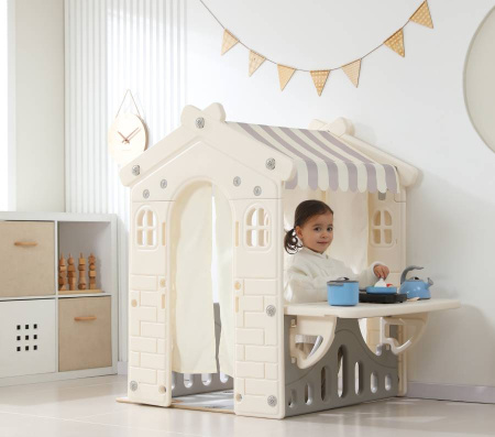 Домик-кафе пластиковый со столиком UNIX Kids Table Grey