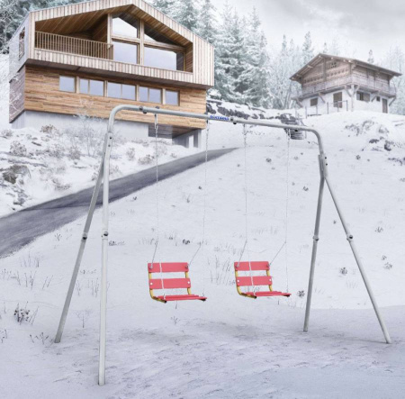 Качели двойные + качели ЦЕПНЫЕ Romana