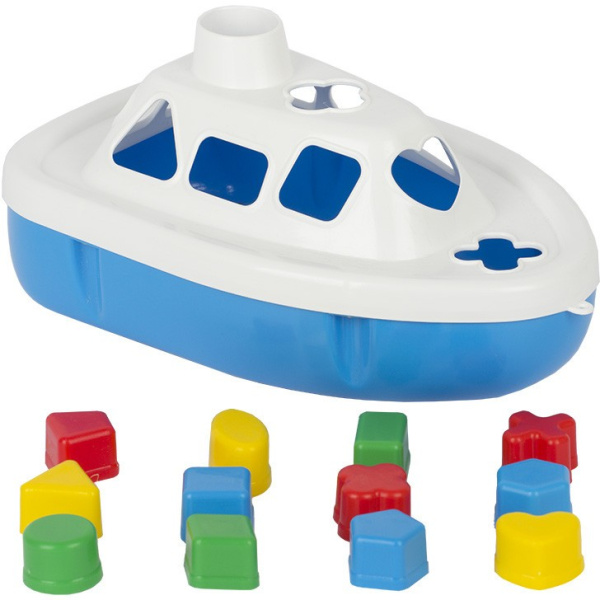 Катер с 12 логическими фигурами, 28 см СТРОМ