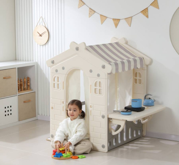 Домик-кафе пластиковый со столиком UNIX Kids Table Grey