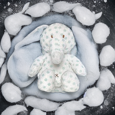 Слоник-большие ушки ТЕДДИБЭБИ голубой Teddykompaniet