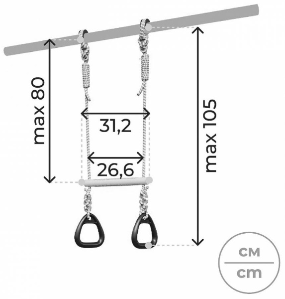 Кольца с перекладиной Romana