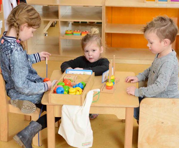 Игра-сортировка Шнуровка Бусы, набор 3 Masterkids