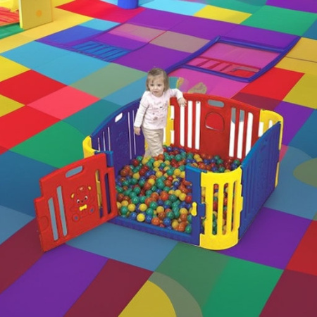 Игровой манеж ЦВЕТНОЙ Edu-Play