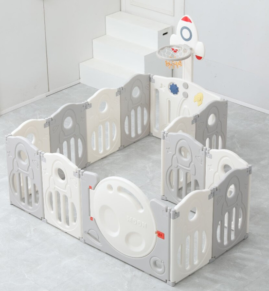 Манеж UNIX Kids SUPREME Space 200x200 см Grey