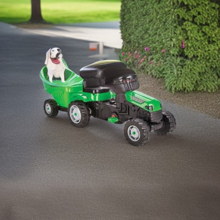 Педальная машина Трактор с прицепом Pilsan