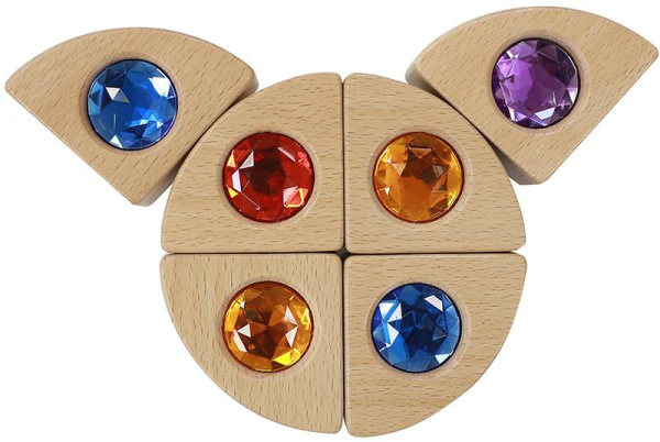 Набор деревянных кубиков Сокровища, 40 штук Masterkids