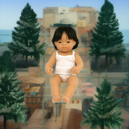 Кукла Мальчик азиат 38 см