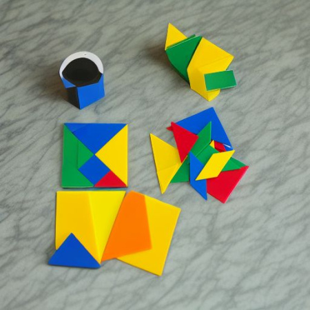 Набор Танграмы 4 цвета, эконом