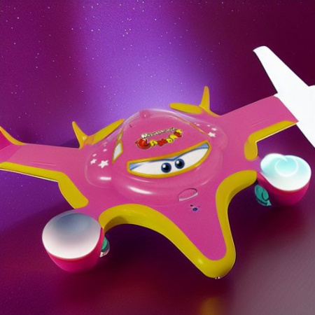 Музыкальный самолет УМНЫЙ Я, розовый Zhorya