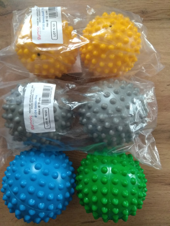 Мячи мягкие массажные Easy Grip Set 10 см, 2 штуки Ledraplastic