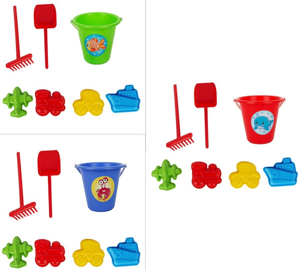 Песочный набор Едем? Едем! 7 предметов СТРОМ