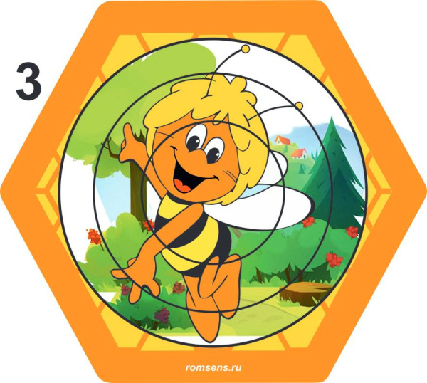 Бизиборд Соты, 6 панелей Romsens