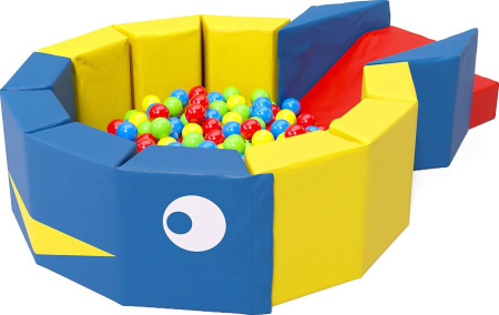 Сухой бассейн с шариками Кит (с горкой) Romana