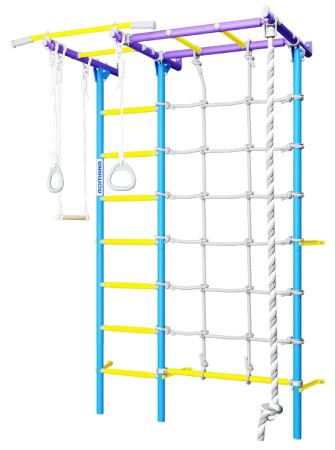 Шведская стенка S7 сиренево/голубой Romana