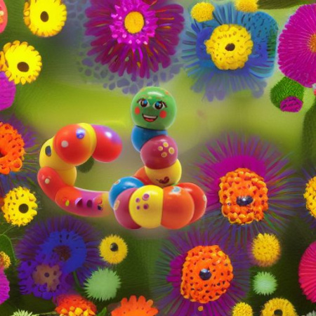 Танцующая гусеница Colorific