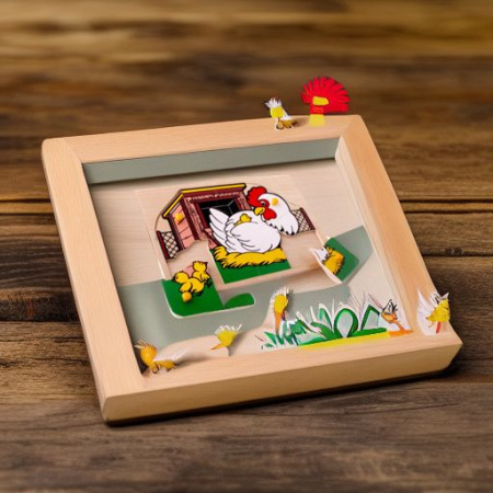 Рамка-вкладыш Курочка ЛЭМ