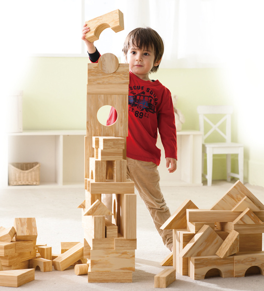 Конструктор крупногабаритный SOFT EVA WOODY BLOCK, 30 элементов (толщина 4 см) Weplay