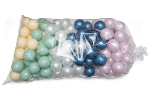 Шарики для сухого бассейна 7 см 150 штук 5 цветов