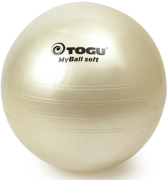 Гимнастический мяч TOGU My Ball Soft 55 см белый перламутровый