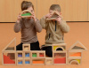 Деревянные сенсорные песочные блоки, 18 штук Masterkids