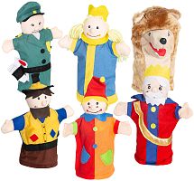 Набор перчаточных кукол для детского игрового театра, 6 штук Roba