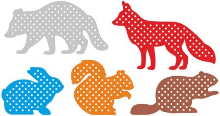 Настенные панели Зверята 9 штук Romsens