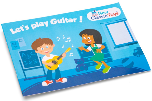 Игрушка музыкальная Гитара 64 см красная New Classic Toys