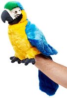 Игрушка мягкая на руку Попугай 25 см LEOSCO